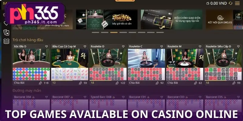 Top Games Available on the Best Online Casino in Philippines Top Games Available on the Best Online Casino in Philippines